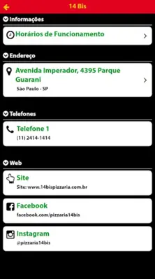 14 Bis Pizzaria android App screenshot 0