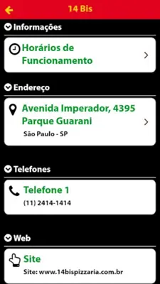 14 Bis Pizzaria android App screenshot 6